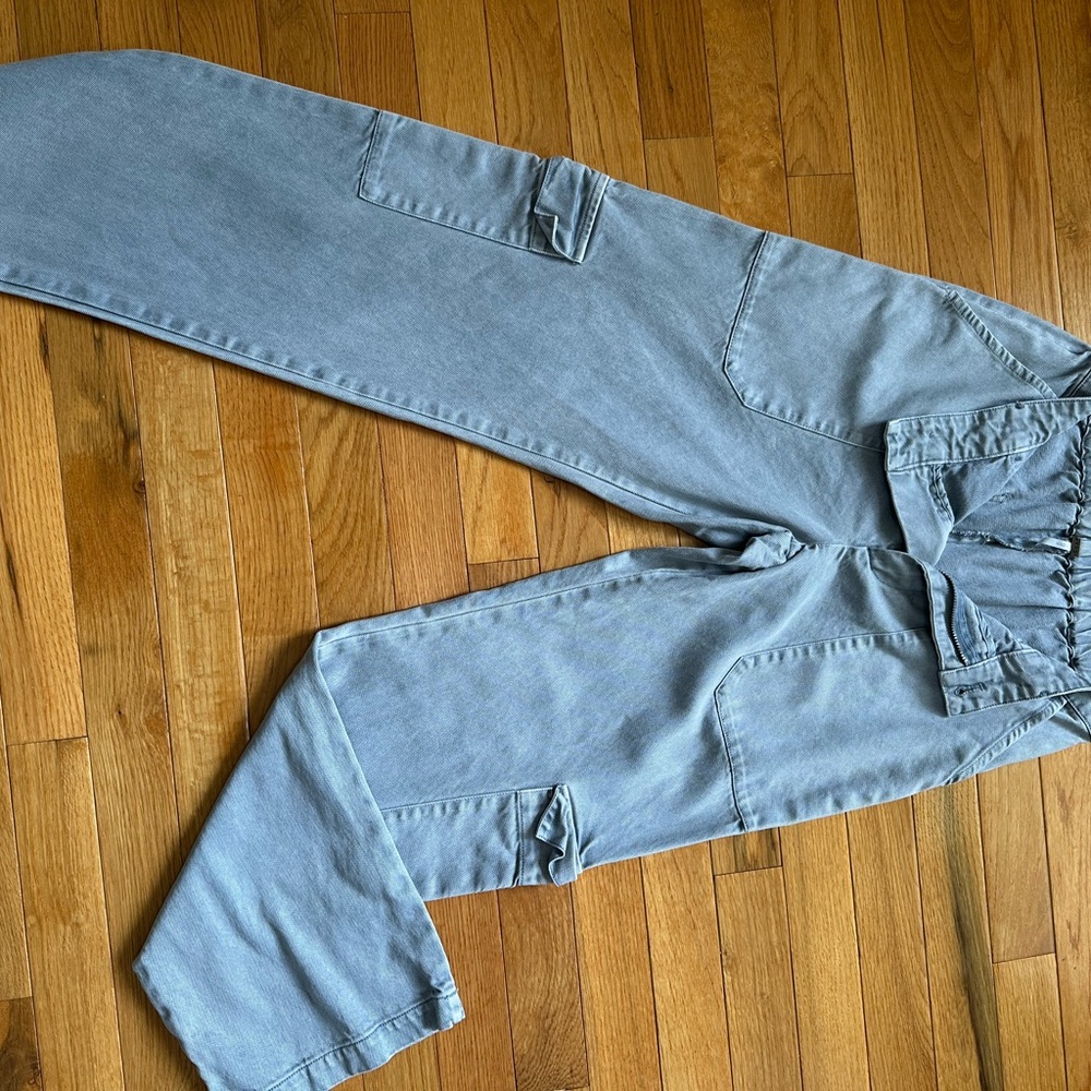 YFB Cargo Utility Jeans - Washed Denim - Size Small